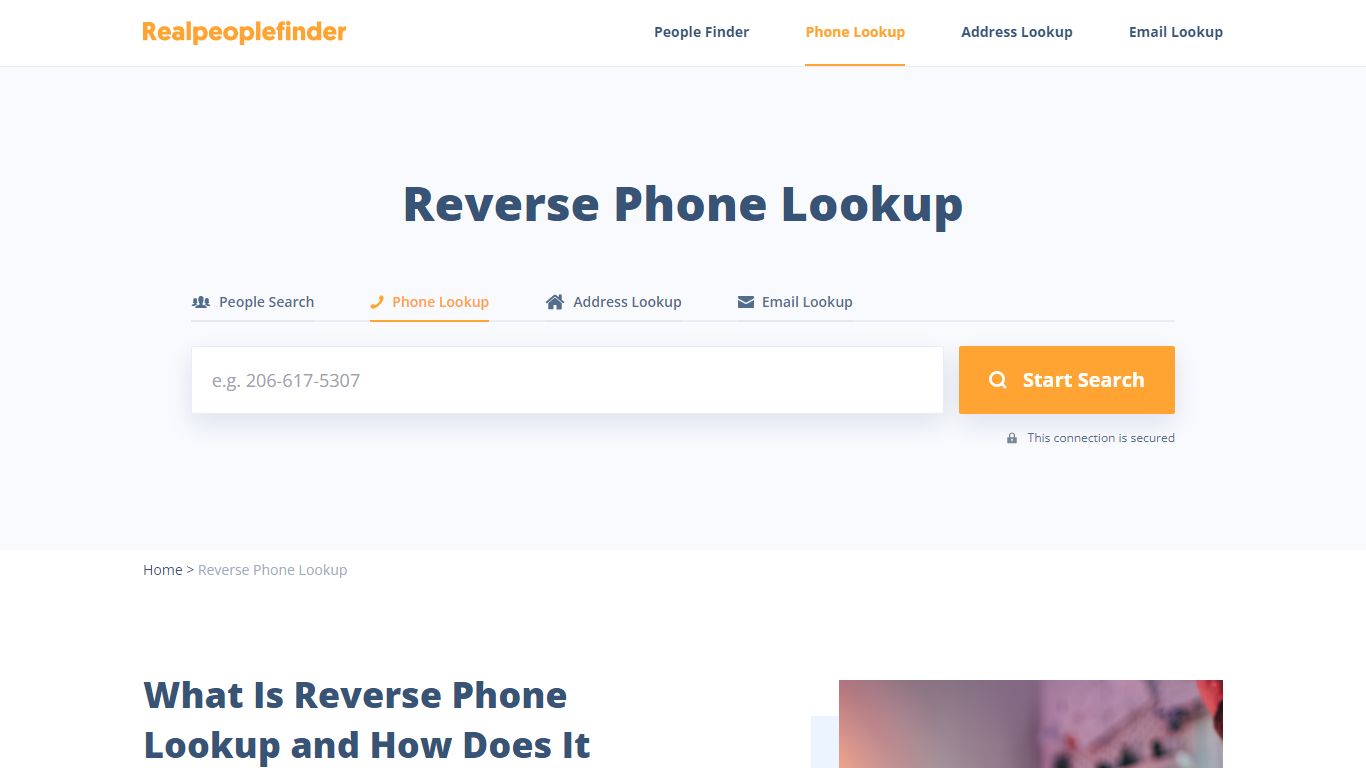 Reverse Phone Lookup & Search | Real People Finder